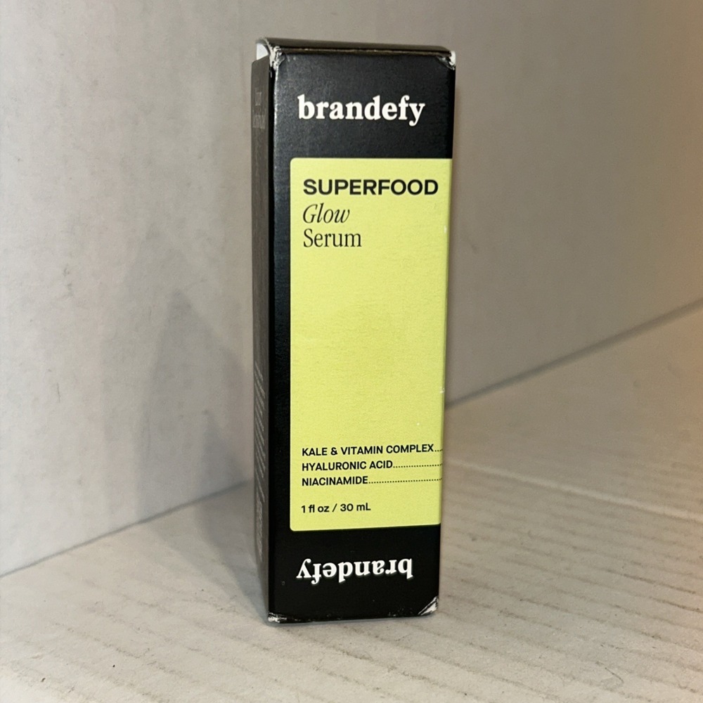 Brandefy Superfood Glow Serum Kale & Vitamin Complex, Hyaluronic Acid 1fl OZ